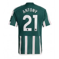 Koszulka piłkarska Manchester United Antony #21 Strój wyjazdowy 2023-24 tanio Krótki Rękaw